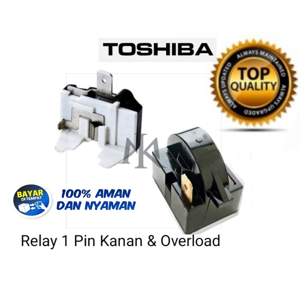 [BISA COD] Relay Overload Kulkas 1 Pintu TOSHIBA