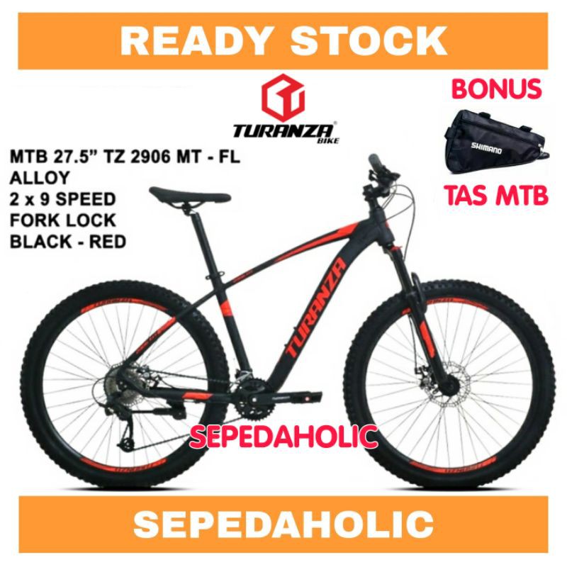 Sepeda Gunung MTB 27.5 Inch TURANZA TZ 2906 MT FL Alloy 18 Speed