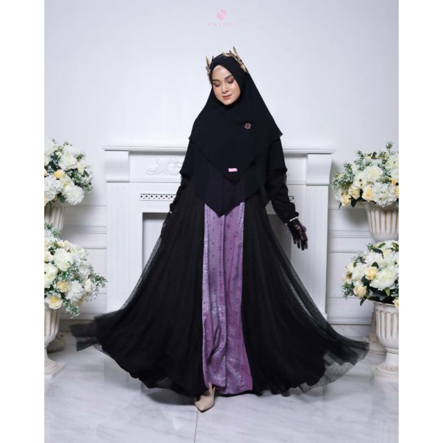 Gamis Dayana original by Valdya gamis cantik gamis sultan