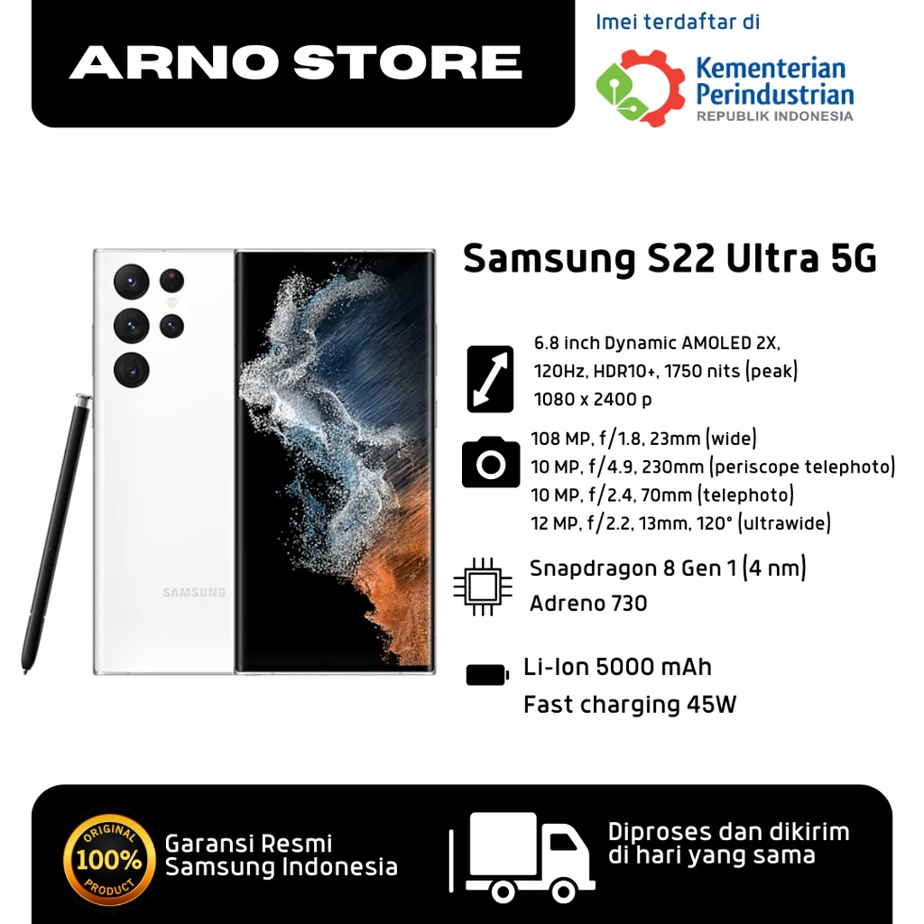 Samsung Galaxy S22 Ultra 5G BNIB Garansi Resmi