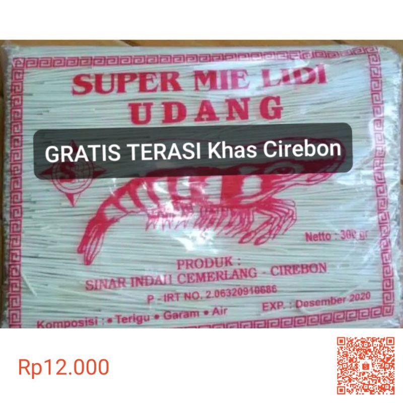

super mie lidi udang khas cirebon