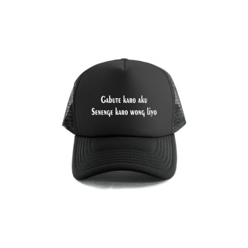 Topi Trucker Gabute Karo Aku...