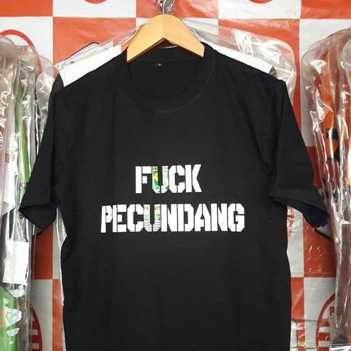 Sale Kaos Baju Obral Combed 30 Distro Fuck Pecundang Persib Persija Jakarta |
