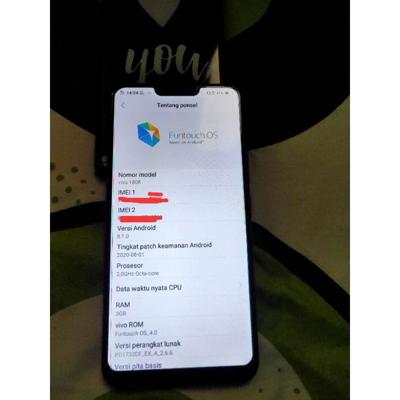 vivo y81 ram 3/16 mulus