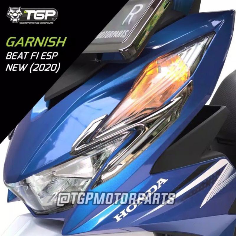 TGP Garnish Lampu Depan Honda Beat FI Esp New 2020 - Deluxe