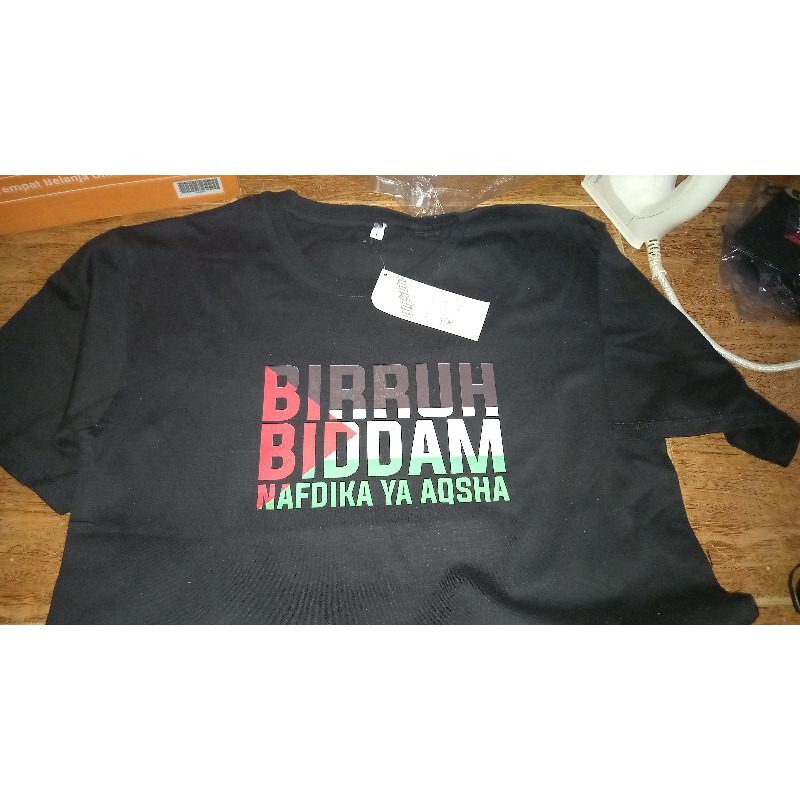 KAOS SAVE PALESTINA PALESTINE BIRRUH BIDDAM NAFDIKA YA AQSHA