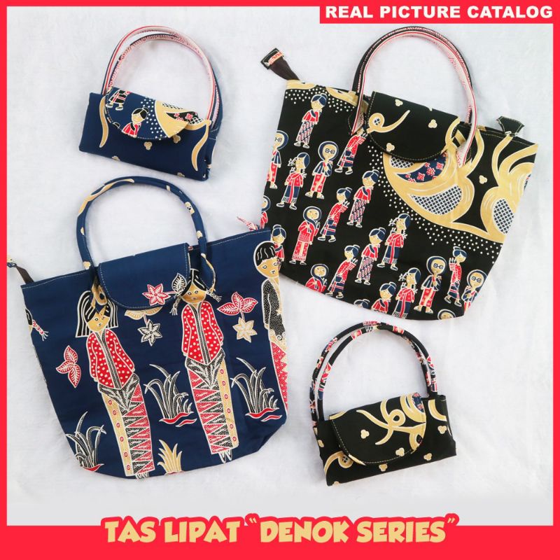 Tas Batik Lipat Denok Series / Totebag Batik Bu Tedjo