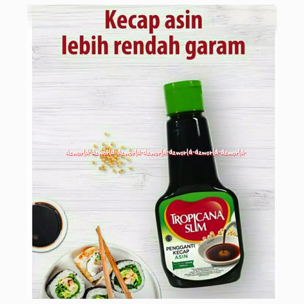 Tropicana Slim Kecap Manis Kecap Asin Botol 200ml Kecap Manis Tropicana Bebas Gula