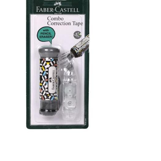 

♪ Faber Castell Combo Correction Tape Black Hexagon + 1 Refill ☪
