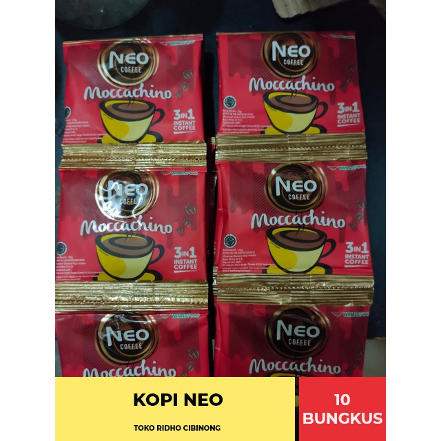 

KOPI NEO MOCCACHINO COFFE 3 IN 1RENCENG ISI 10 BUNGKUS