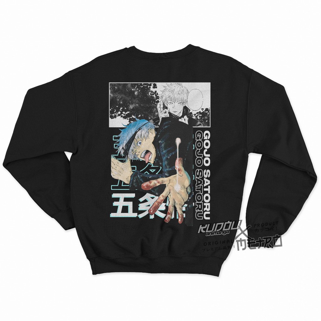 Crewneck Gojo Curtain Anime Manga Jujutsu Kaisen Premium