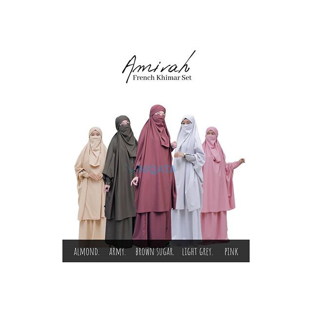 AMIRAH FRENCH KHIMAR SET ROK BY NIQATA