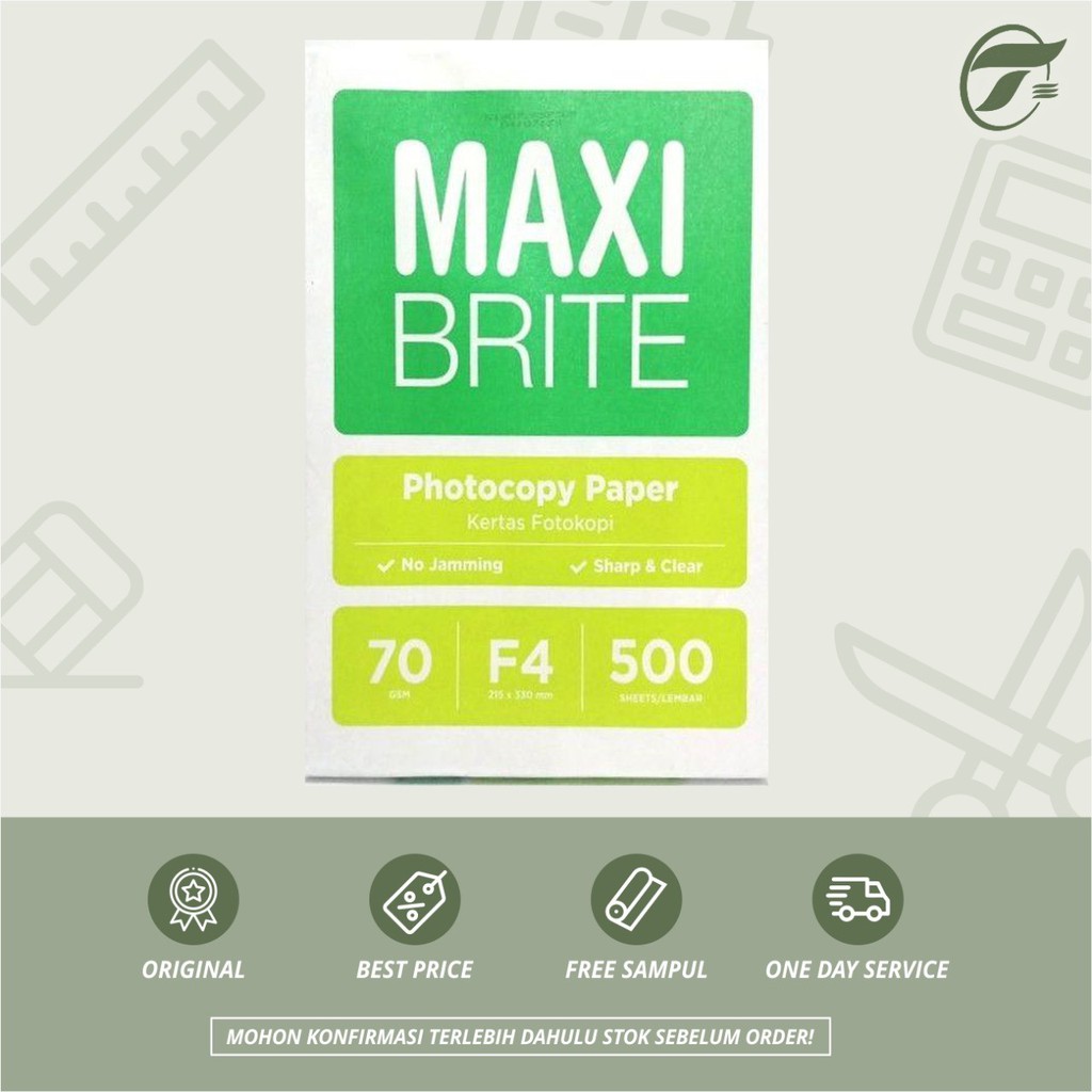 

KERTAS HVS F4 70 MAXI BRITE