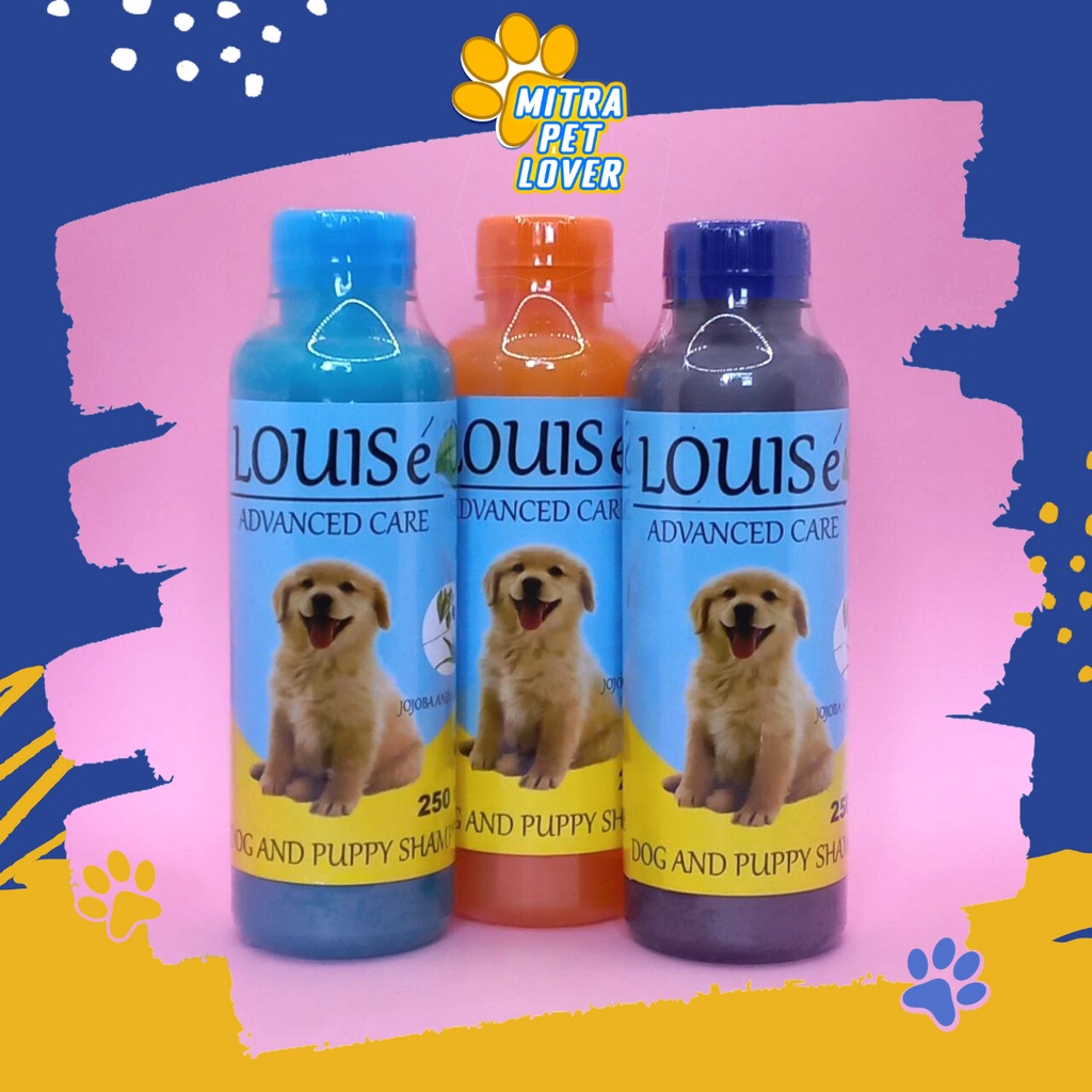 SHAMPO ANJING - LOUISE DOG SHAMPOO 250 ML ORIGINAL - SAMPO UNTUK DOGY PUPPIES MELEMBUTKAN MENGUATKAN BULU WANGI SEHAT - MURAH TERMURAH - LOUISEDOG - PET ANIMAL HEALTHCARE AND VETERINARY TAMASINDO OBAT DAN VITAMIN HEWAN BINATANG PELIHARAAN MITRAPETLOVER