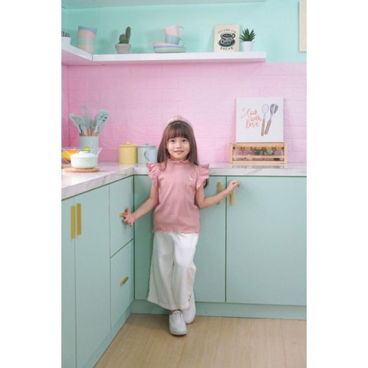 Rib top flamingo n daisy