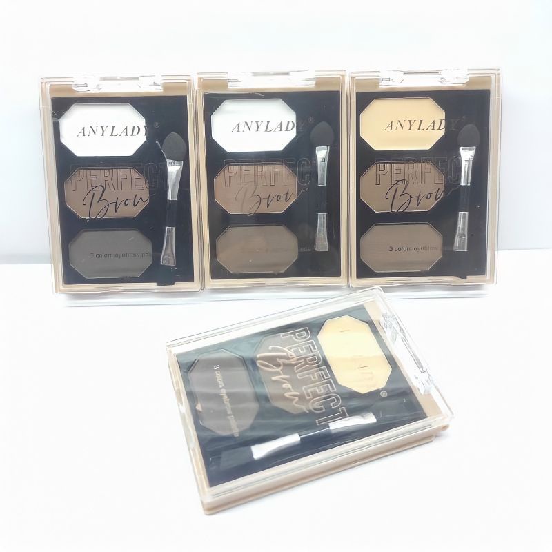 PROMO ECER!!!EYEBROW PALETTE 3 COLORS PERFECT BROW ANY LADY 960