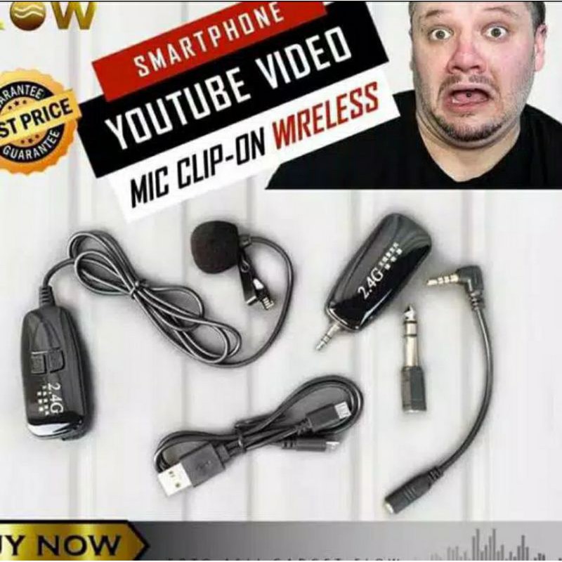 Wireless Microphone Clip-on 2.4G
