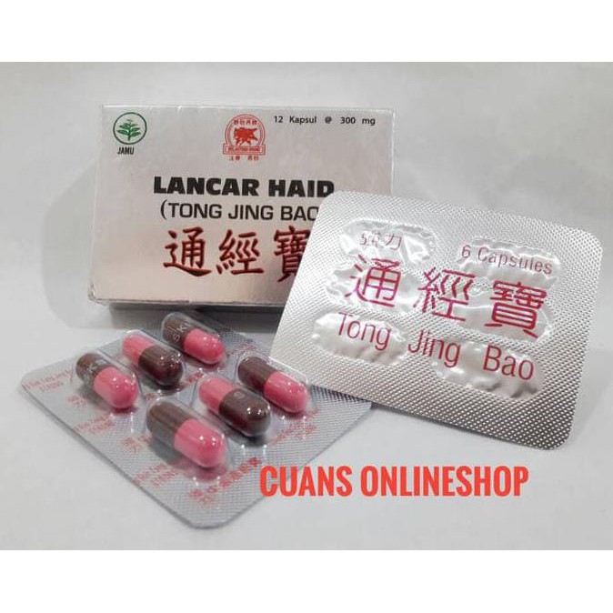 Lancar Haid Tong Jing Bao Obat Memperlancar Haid dan Menstruasi.