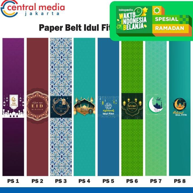 

Paper Belt Idul Fitri Packaging Sleeve Hampers Lebaran Label Box Dus - VERTIKAL, PS-1