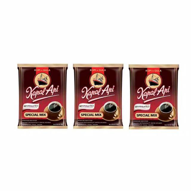 Kopi Kapal Api Spesial Mix Sachet 10Pcs 1 Renceng 25Gr