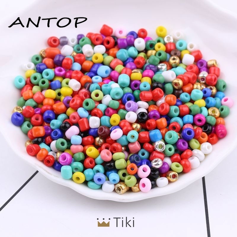 Mute Pasir / Glass Beads / Mute / Manik Manik Kecil / Bahan Aksesoris / kerajinan Tangan | ANTOP