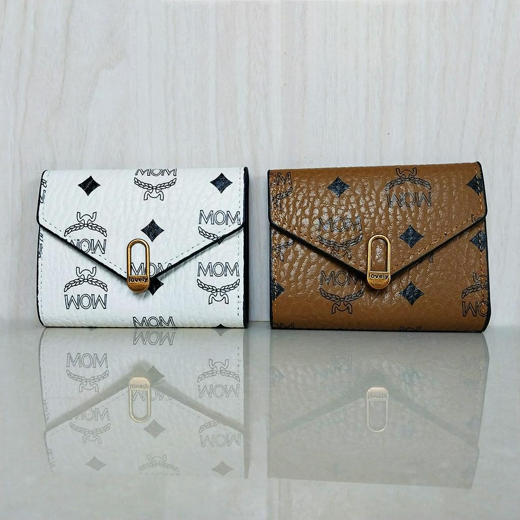 Dompet Lipat Wanita Kecil Mini Dompet Motif Kulit Sintesis Dompet Kartu Wanita Fashion Korea Style Import Azgalery D62