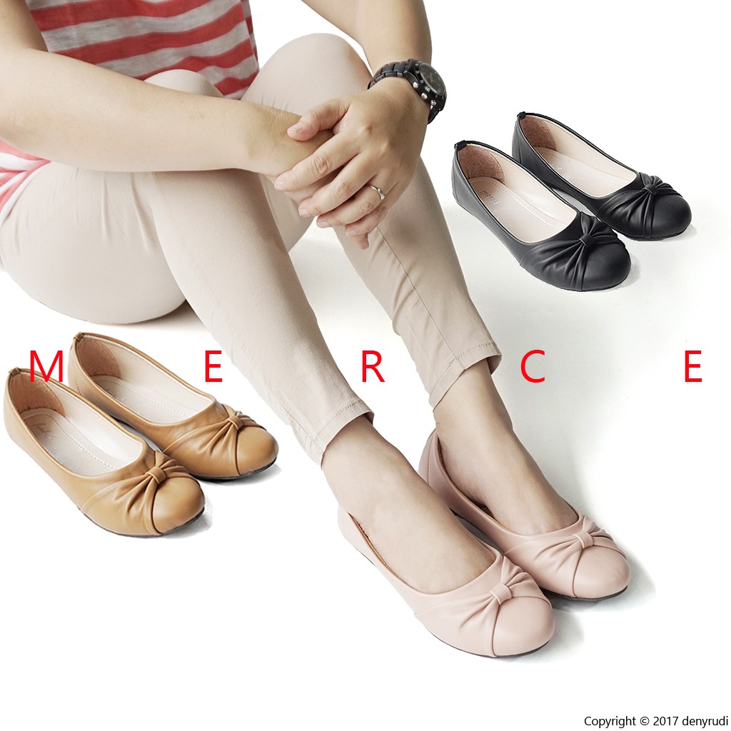 Merce AMELIA Sepatu  Balet  Simple Casual Flatshoes Wanita 