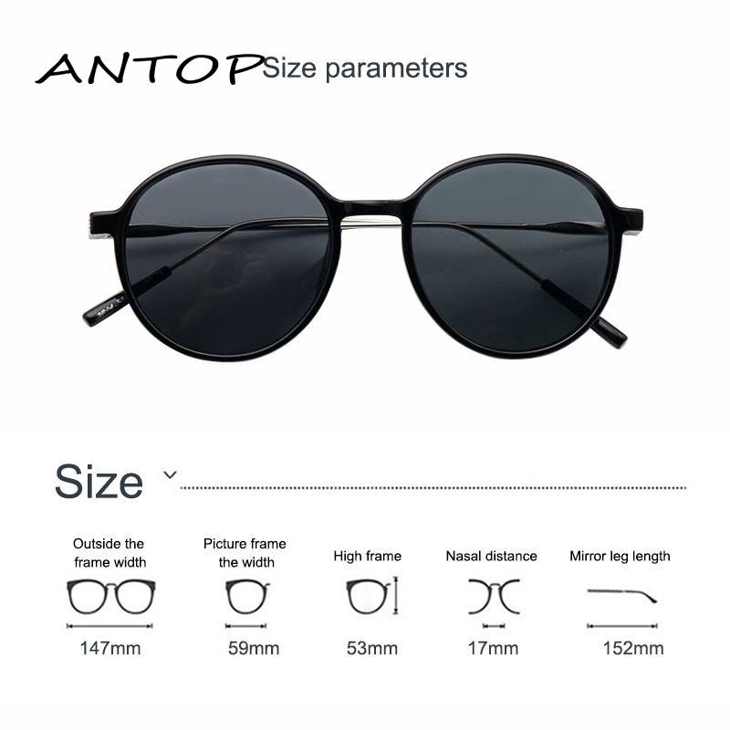 Kacamata Hitam Wanita Model Retro Frame Bulat Besar