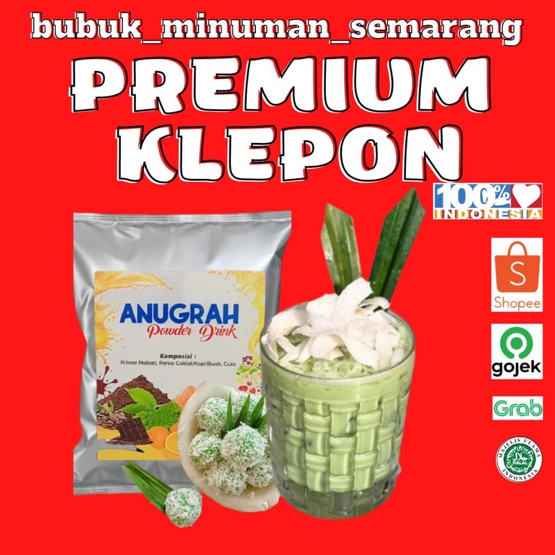 

Premium Klepon Bubuk Minuman Premium Coconut Greencake 500gr