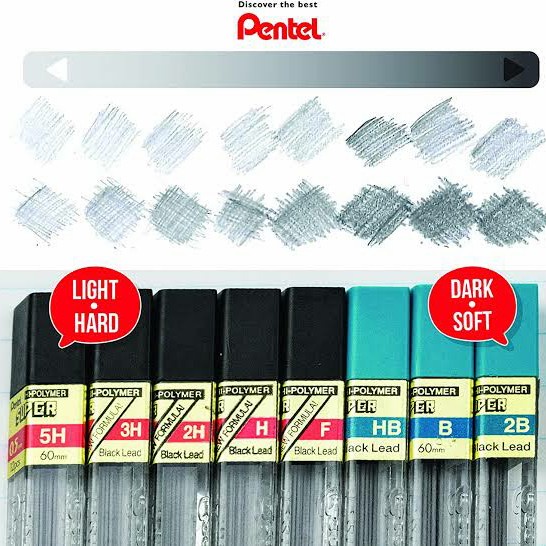 

Cuci Gudang Pentel Super Hi Polymer Lead Isi Pensil 03 05 07 09 Hb B 2B 3B 4B Promo