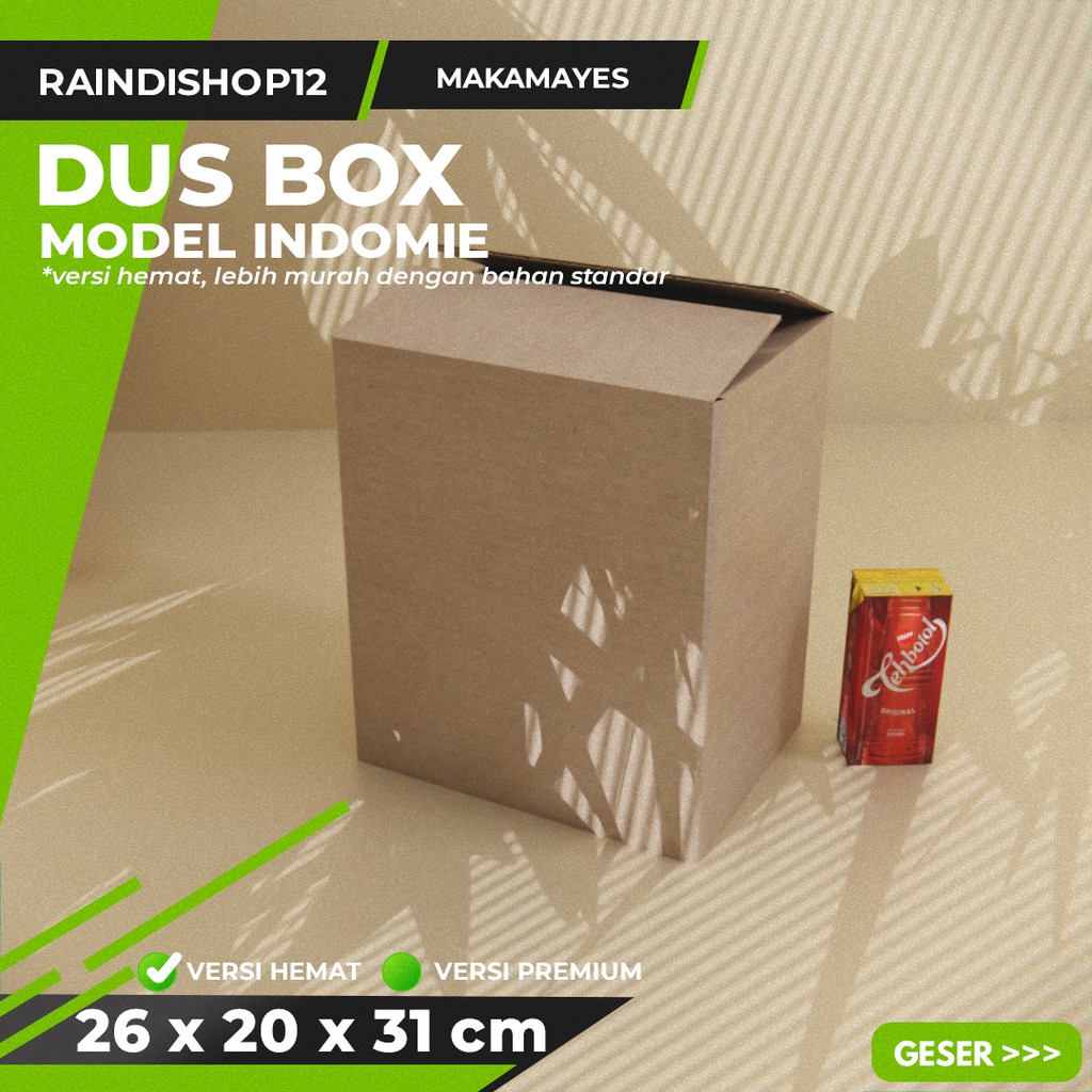 

BOX 26 X 20 X 31 CM KARDUS KOTAK KEMASAN PACKAGING KADO POLOS