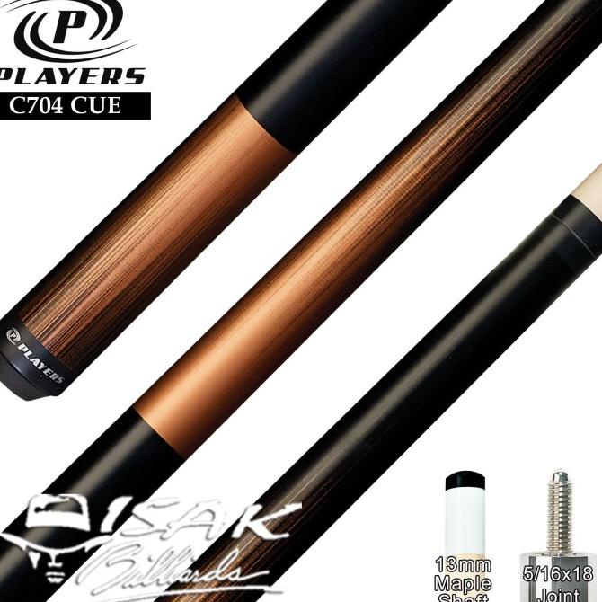Players C704 Pool Cue - Maple Billiard Stick Stik Biliar Player Play