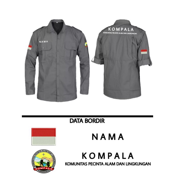 Pre Order Kemeja Tactical plus Bordir / Kemeja M-Tac / Kemeja W-Tac panjang/ 511 panjang / PDL Lapangan