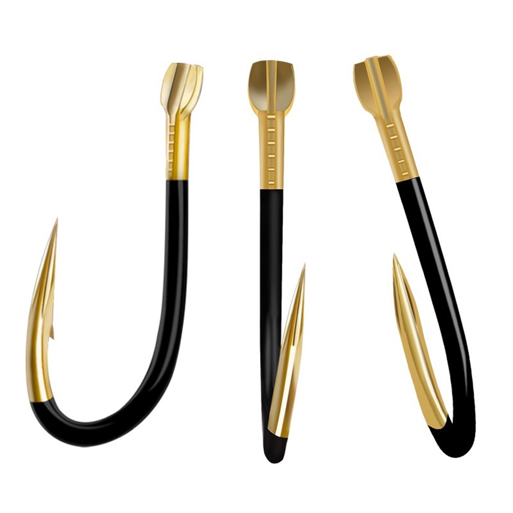 [Jianxin] 20Pcs Titanium Alloy Fishing Barbed Hook Worm Bait Holder Fish Tackle Tools