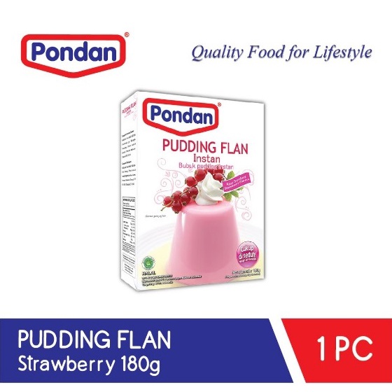 

Pondan Pudding Flan Stroberi 100 Gr Box Strawberry