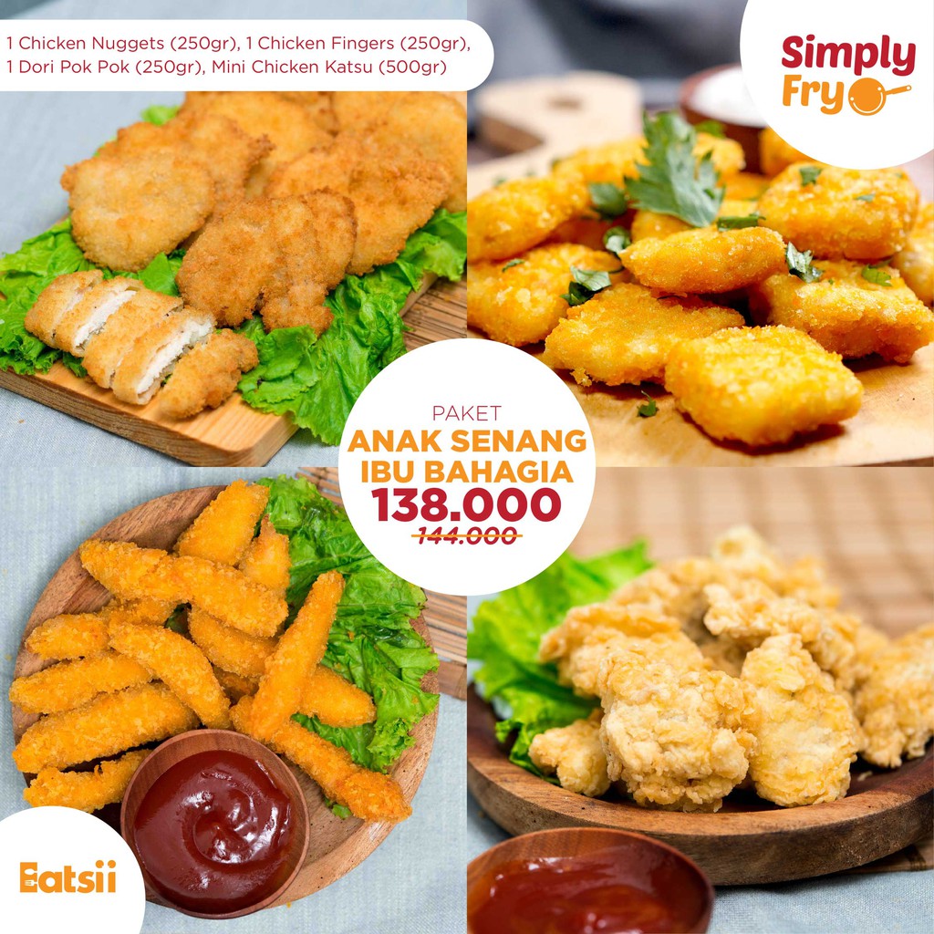 

Paket Anak Senang Ibu Bahagia (Nugget, Pok pok, Katsu) / Frozen Food