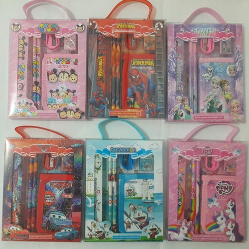 TOKO21GROSIR--Set Alat tulis Anak / Study Set Dompet YoYo 8006