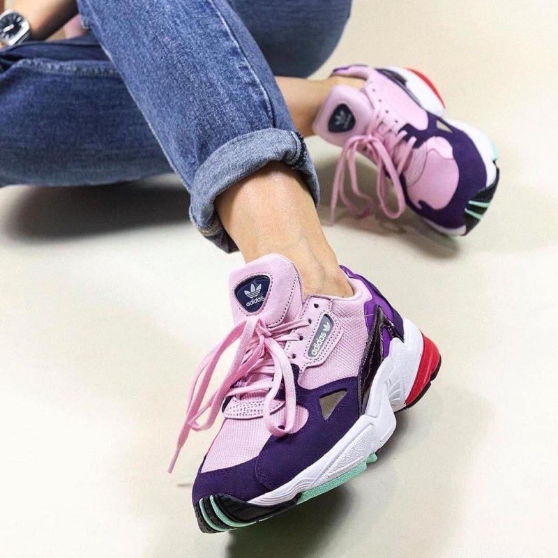 adidas falcon purple pink