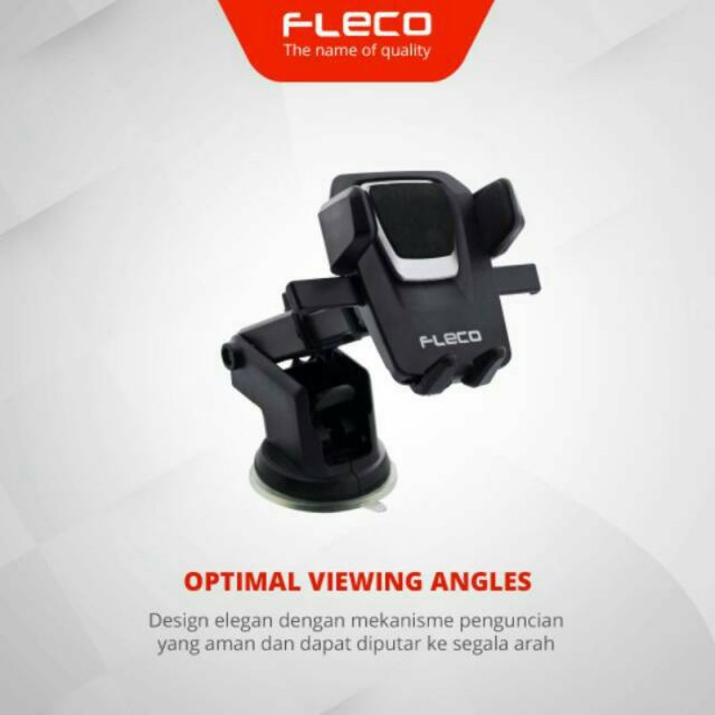 Car Holder Rotasi Holder Mobil Black Edition FLECO (FL017)