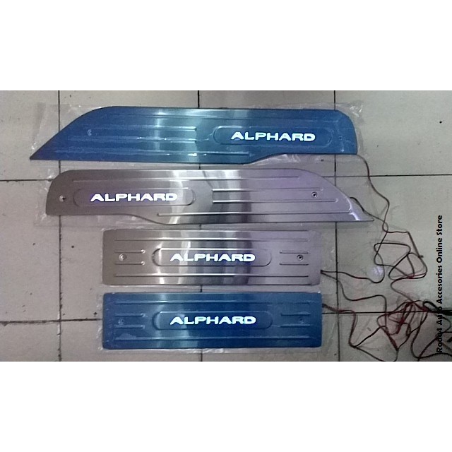 Sillplate / Sil Plate Samping Stanless Lampu All New Alphard