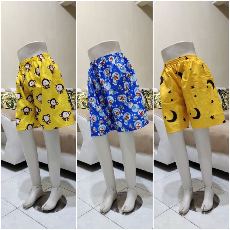 Celana Santai Motif Bahan Kain / Celana Rumah Pria Wanita