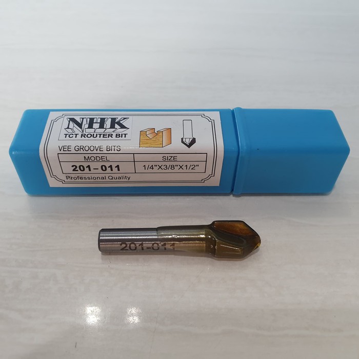 mata profil kayu router bits 201 011 (10 mm) v vee groove 90 derajat