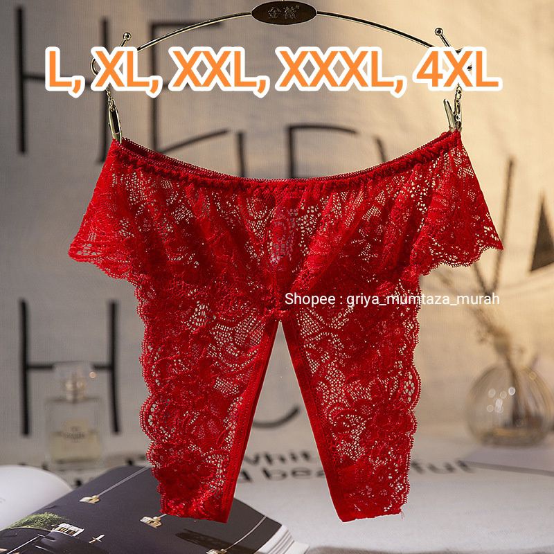G String JUMBO L, XL, XXL, XXXL Seksi / Bisa COD / Lingerie Seksi Jumbo Lingerie Cantik / G String W