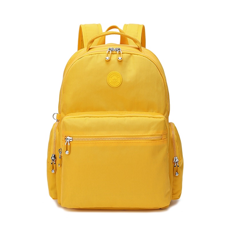 HARUICA BAG 80112 RANSEL - Backpack - Tas Ransel Laptop Sekolah Import High Quality-Sunny Yellow