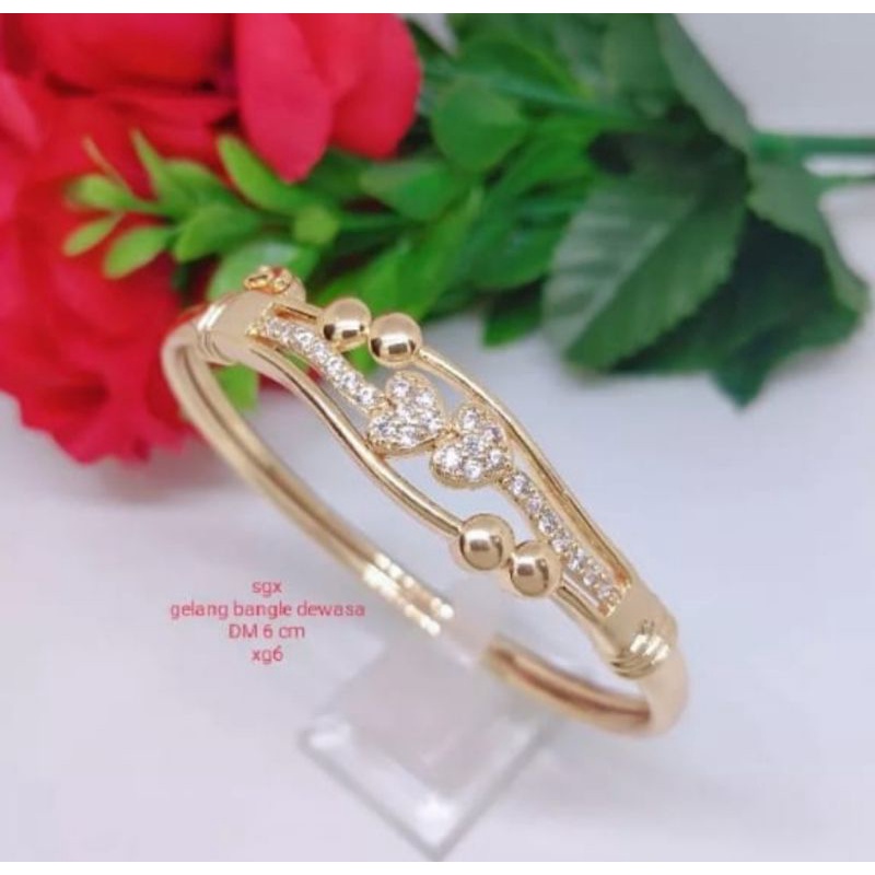 GELANG BANGKOK DEWASA LAPIS EMAS