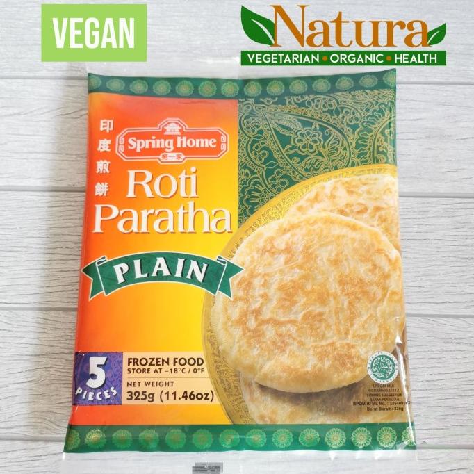 

Spring Home Roti Paratha Plain 5pcs 325gr Vegetarian Vegan Beku TERLARIS TERPERCAYA ORIGINAL