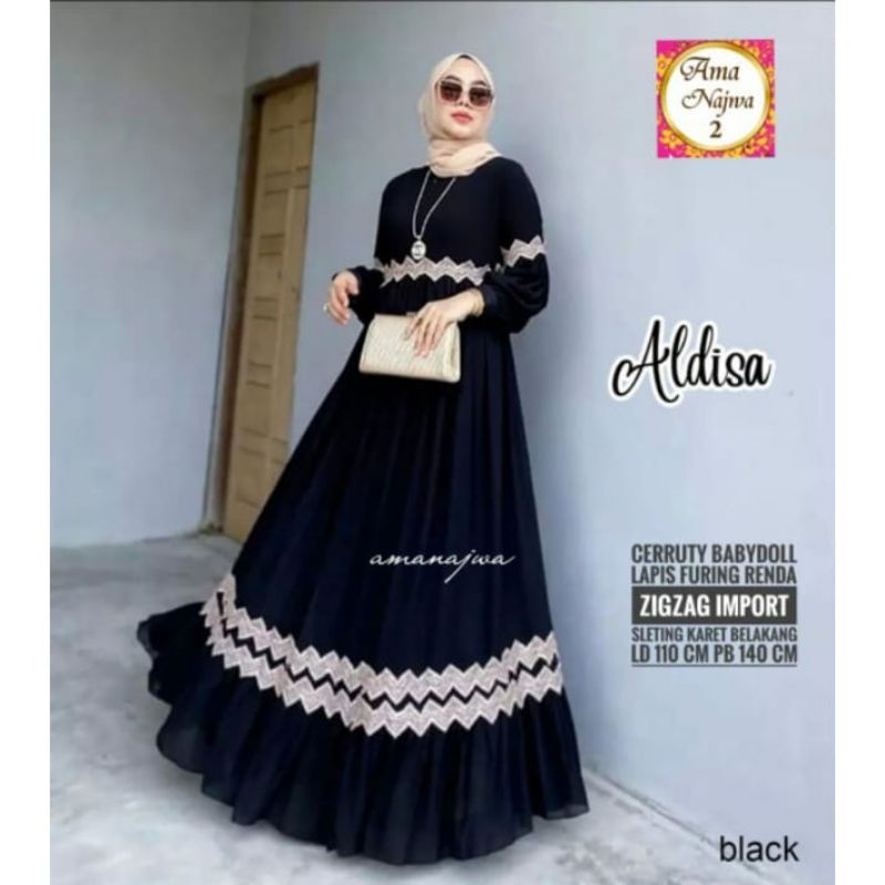 Aldisa Dress Gamis Ceruti Babydoll