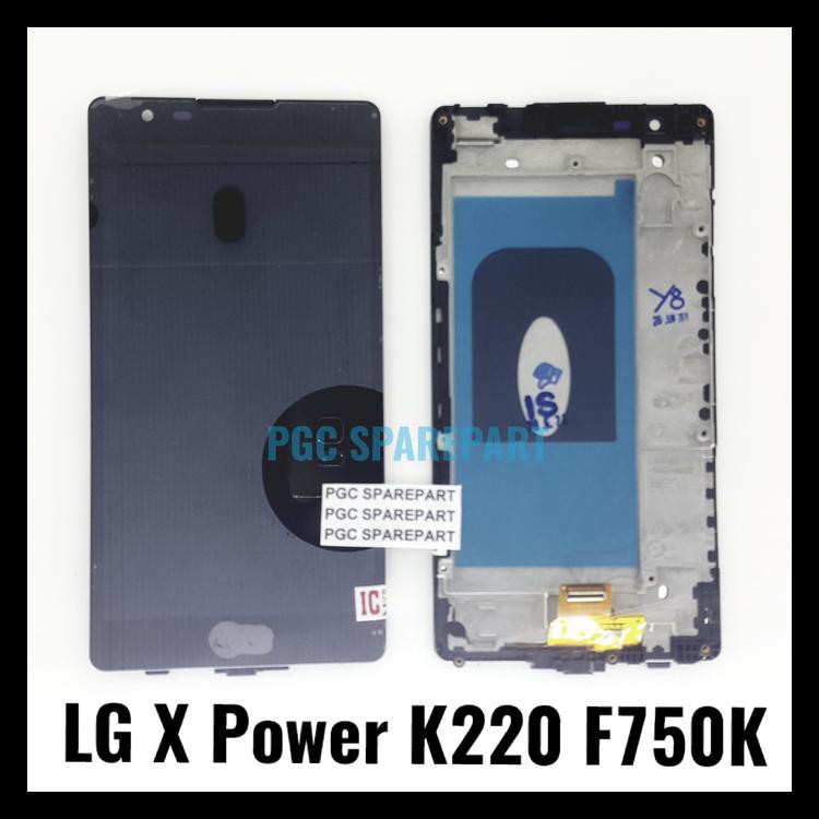 Original Oem Lcd Touchscreen Plus Frame Fullset Lg X Power K220 F750K - Hitam Kode 432