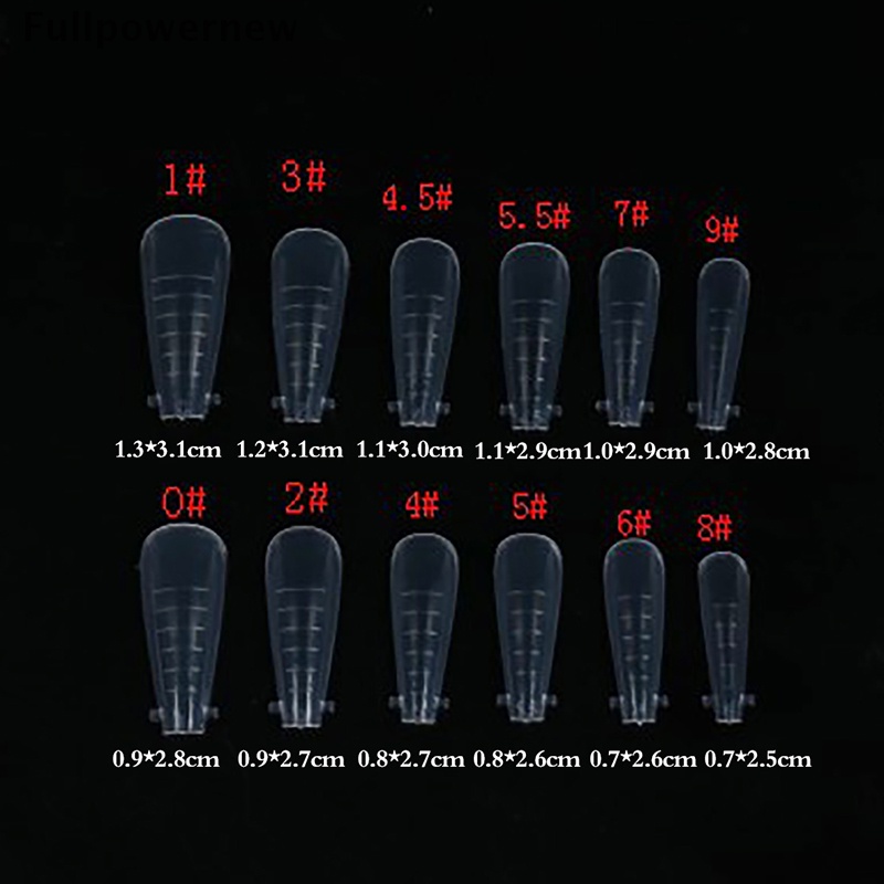 [FULL] Fake Nails Poly Extension Gel Dual Nail Form Coffin Nails Full Cover 120pcs