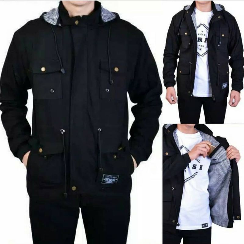JAKET PARKA/PARKA POLOS/parka pria wanita